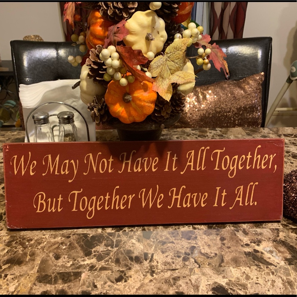 Wooden sign